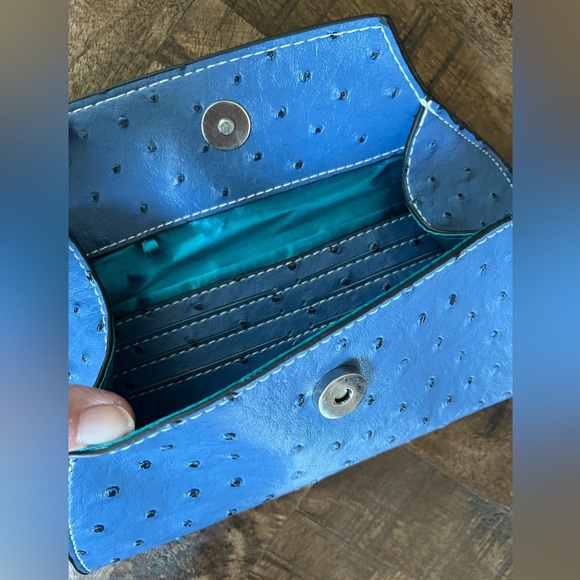 CLAVA Jemma Ostrich Clutch, NWOT - Picture 7 of 13